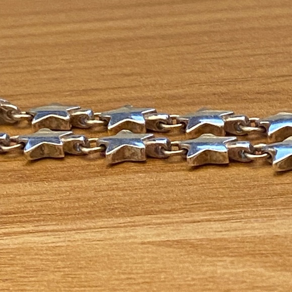 Tiffany & Co. 925 Sterling silver chain of stars necklace 16 inch - Picture 2 of 11